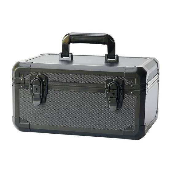 Aluminum alloy box, metal storage toolbox, portable with lock, maintenance and beauty car box, instrument box