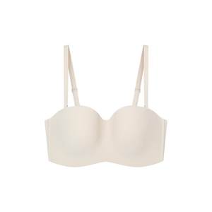 Uras cup reinforced non-slip strapless underwear beautiful back large breasts showing small strapless bra gathers invisible bra