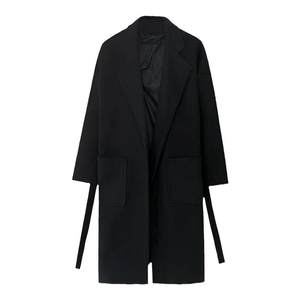 Advanced sensory woolen coat three -piece men's wearing set of spring and autumn, handsome trench coat, long woolen coat
