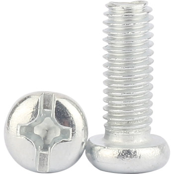 White zinc cross round head screw Guangdong spot instant shipment
