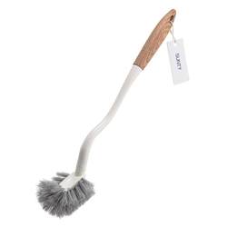 Japanese solid wood handle toilet brush without dead corners and gaps