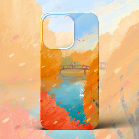 Impressionistic Landscape Art – Illustration Pro/Plus/Max/Air – 17, 16, 15, 14, 13 iPhone Case