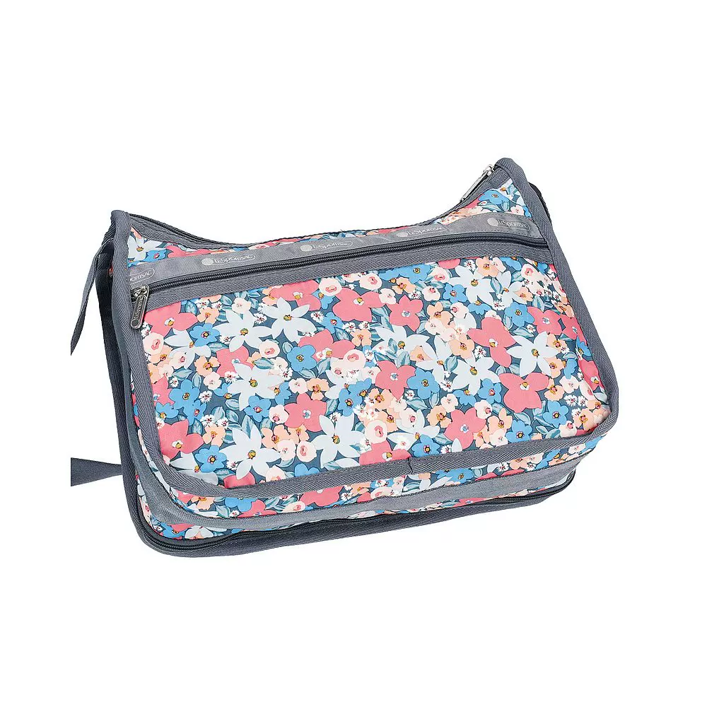 日本直邮lesportsac乐播诗新款美式复古大容量通勤碎花斜挎包7507