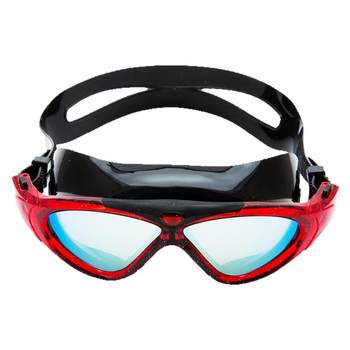 Sanqi swimming mirror electroplated high -definition waterproof fog fog large frame swimming glasses transparent men and women common diving equipment
