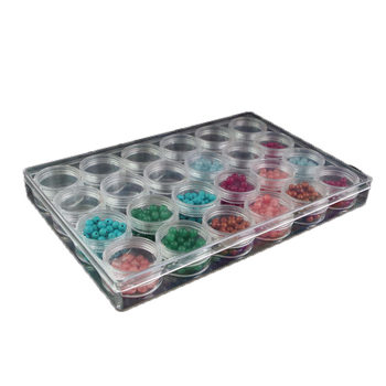Transparent acrylic plaid jewelry Buddhist bead display box