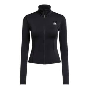 
adidas Adidas new women's quick-drying half-high collar sports slim knitted casual jacket JM9185