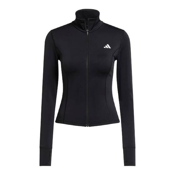 
adidas Adidas new women's quick-drying half-high collar sports slim knitted casual jacket JM9185