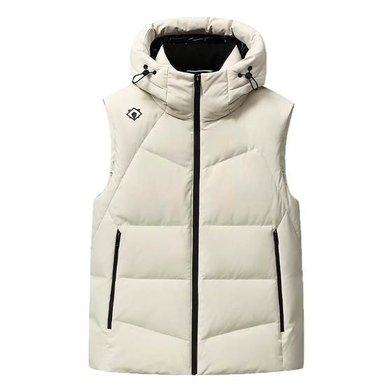 Duck Down Vest Men's 2025 Autumn and Winter New 90 Duck Down Short Style Thickened Versatile Casual Hooded Jacket Y