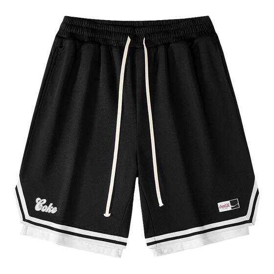 
Coca-Cola/Coca-Cola American basketball pants men's casual sports shorts summer breathable couple's five-point pants