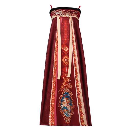 
Ning Zixuan_Chisui original chest-high underskirt Hanfu women 2025 new autumn and winter thickened cloak Tang Dynasty costume
