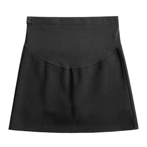 
LeoMami high-end maternity wear summer gilt satin acetate skirt thin simple style hip-hugging A-line skirt