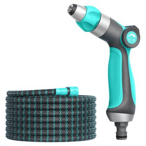 
High-pressure car wash water gun household flower watering artifact telescopic water hose tap water booster flushable water gun spray head