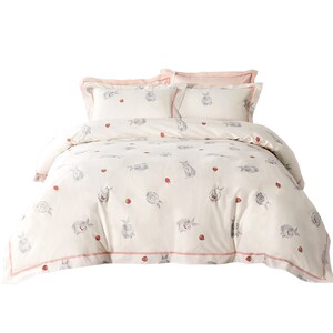 
Mengjie Baby 60-count children's four-piece set Class A cotton long-staple cotton three-piece bed set for boys and girls student dormitory