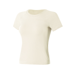 
Mitaogirl quick-drying yoga wear short-sleeved women's Pilates training wear fitness T-shirt outdoor running sports top