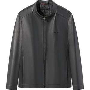 
[Sheep Leather] Qipai Leather Jacket 2025 New Stand Collar Business Genuine Leather Jacket High-end Motorcycle Leather Jacket Men