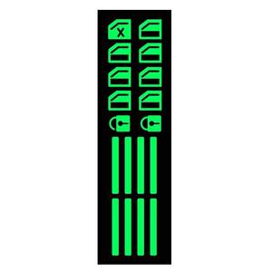 Internal function button switch button, fluorescent car sticker, waterproof and grinding night light sticker car window rising switch stickers
