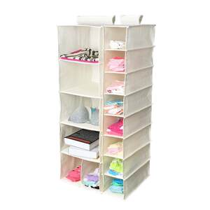 Wardrobe hanging storage bag, clothing underwear multi -layer drawer canvas cloth fabric dormitory suspension wardrobe house
