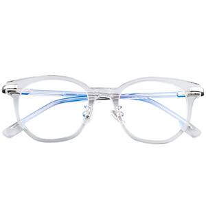 
kimball Korean version transparent glasses frame for women without makeup large frame myopia anti-blue light flat square round face eye frame