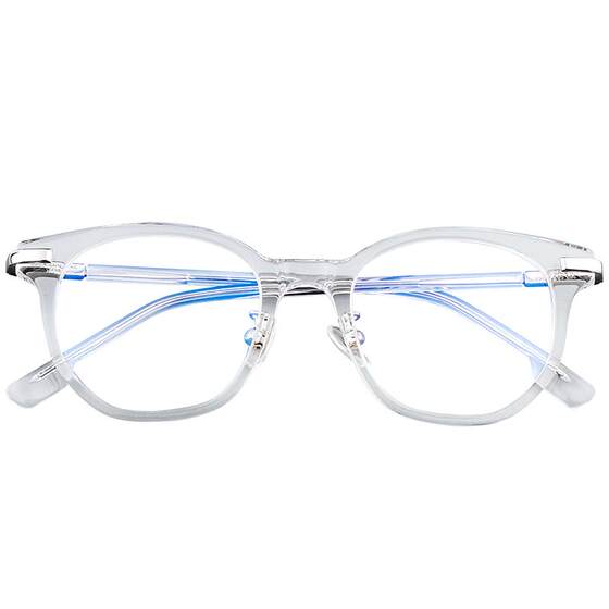 
kimball Korean version transparent glasses frame for women without makeup large frame myopia anti-blue light flat square round face eye frame