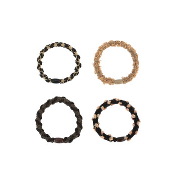 Twist braided versatile basic high elastic hair rope
