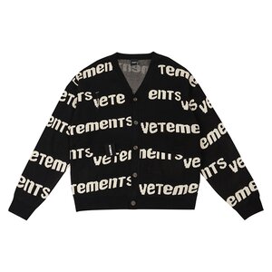 Vetements sweater new couple trendy sweater men and women casual cardigan knit sweater and jacket 63572001
