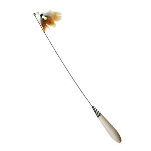 
CFA competition level cat stick long pole cat toy cat feather replacement head kitten kitten kitten self-sustaining tool