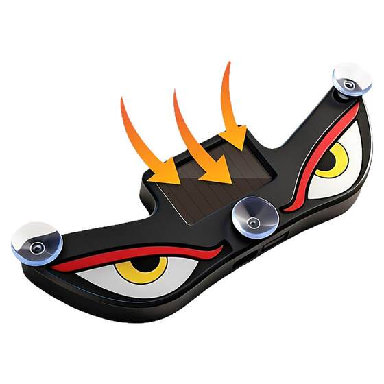 
Automobile LED solar warning flashing light dynamic devil's eye wiring-free anti-rear collision induction flash decoration