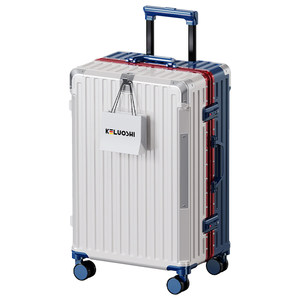 
Keluoshi suitcase 2025 new style for women and boys trolleys sturdy and durable travel code box aluminum frame suitcase 20 inches