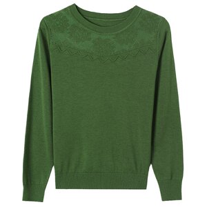 
High-end cashmere sweater women's thin short loose sweater spring and autumn new mother's age-reducing top knitted bottoming shirt