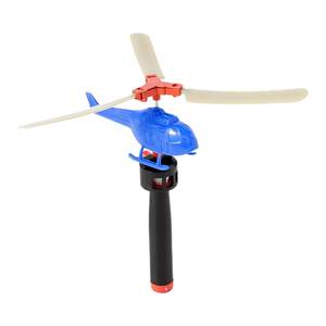 The handle pulls the line power helicopter handheld aircraft outdoor pull rope bamboo dragonfly children 8090 nostalgic small toys
