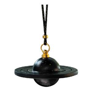 [Bright Stars] Black Gold Planet High-end Car Pendant Car Pendant Car Interior Jewelry High-end Car Pendant Niche