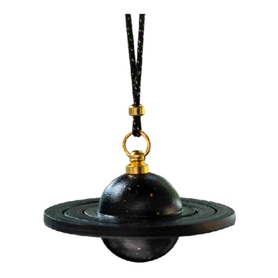 [Bright Stars] Black Gold Planet High-end Car Pendant Car Pendant Car Interior Jewelry High-end Car Pendant Niche