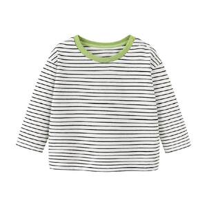 
Mini Balabala boys and girls pure cotton long-sleeved T-shirt for spring new baby skin-friendly soft breathable top
