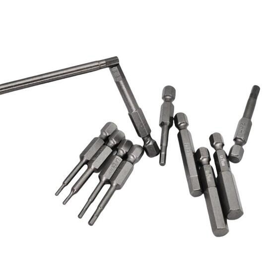 Labear R1 X 50mm Labear台湾製 S2鋼 六角電動ドライバービット - マグネット式エアドライバーヘッド モデル88H