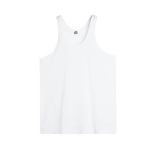 
Middle-aged and elderly men's vest pure cotton old man white hurdle sports grandpa large size sweatshirt dad old man shirt thin