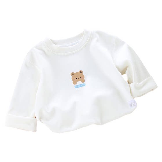 
Baby bottoming shirt spring and autumn children's long-sleeved T-shirt pure cotton autumn clothes 1 one-year-old boy and girl children's top baby autumn clothes
