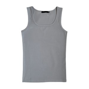 Summer trend elastic slim vest men's fitness sports pure color round neck young workers thin bottom sweat vest