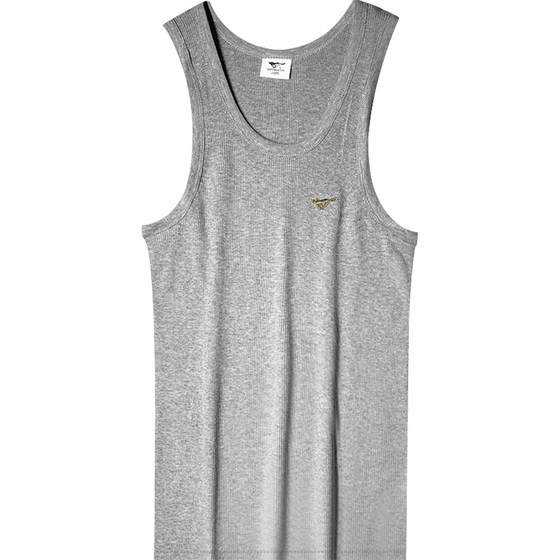 Seven Wolves Pure Cotton Vest Men's Tight Hurdler Sweatshirt Elastic Thread Slim-fit Xinjiang All-Cotton Sports Fitness