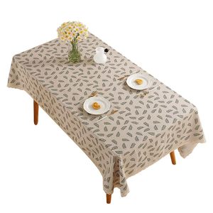 INS tablecloth cotton and linen cloth art is a long square -shaped dust covered scarf Nordic minimalist small fresh fresh coffee table table cushion
