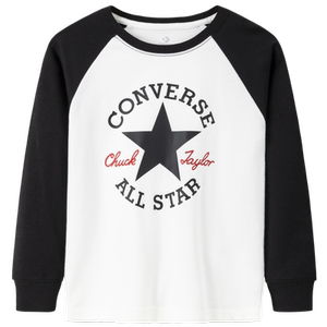
Converse children's clothing boys' long-sleeved T-shirts youth new clothing girls' tops medium and large children's bottoming shirts