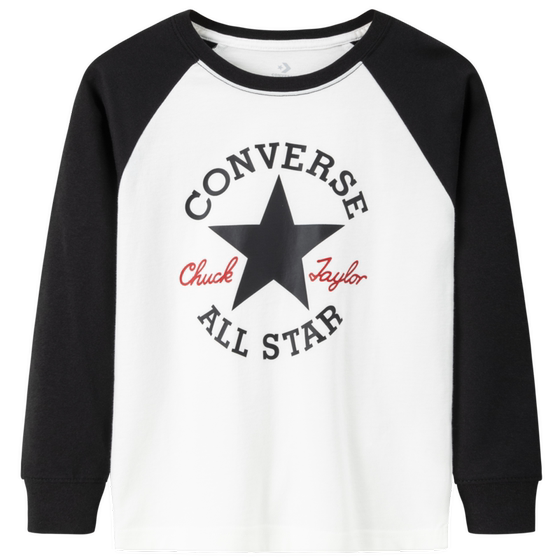 
Converse children's clothing boys' long-sleeved T-shirts youth new clothing girls' tops medium and large children's bottoming shirts