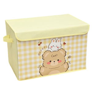 
Cartoon storage box dormitory book snack storage foldable washable car storage box clothes toy storage box