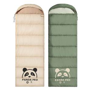 Camel panda joint outdoor camping sleeping bag adults adults, viscera, warm spring and autumn cotton thick cold sleeping bag
