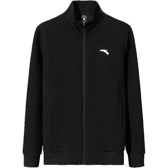 
ANTA easy-care knitted stand-up collar training sports coat men's winter new sports top jacket cardigan sweatshirt