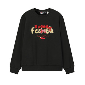 
FILA is about to take off and grab the horse sweatshirt Fila couple pullover sweatshirt 26 spring new year same style red top for men and women
