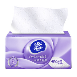 Vinda Tissue Paper Cotton Tough Tissue 24 Large Pack Household Toilet Paper Whole Box Affordable Napkin Wettable Water Tissue