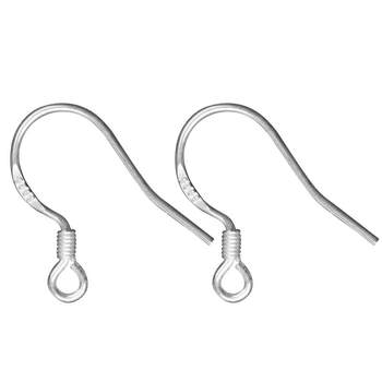 s925 sterling silver jewelry plated with DIY ear hook earrings