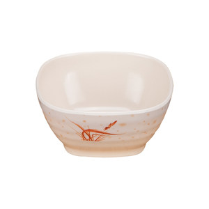 
Autumn grass four square bowl plastic bowl soup bowl porridge bowl noodles bowl melamine imitation porcelain tableware dish bowl rice bowl Meinai dish seasoning bowl