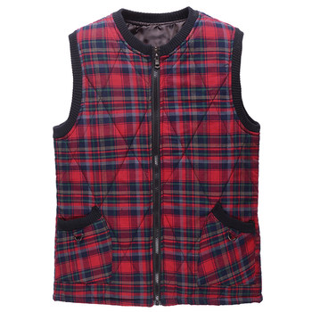 Cotton vest, pure cotton zipper jacket, warm and simple