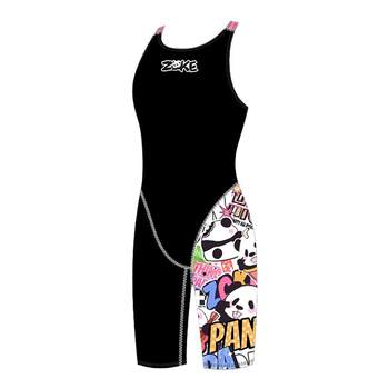 Zhouke's new colorful panda racing five -point swimming trunks
